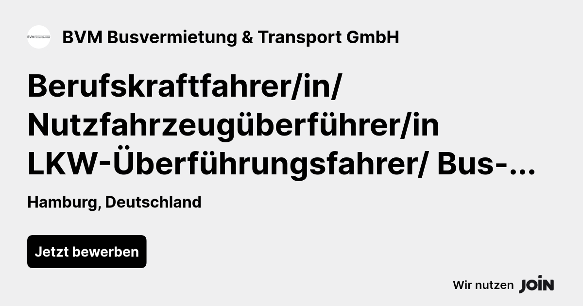BVM Busvermietung & Transport GmbH logo