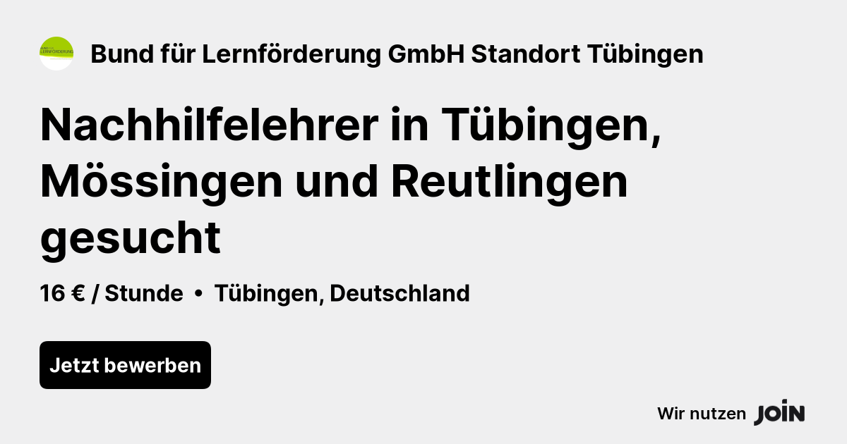 Bund für Lernförderung GmbH Standort Tübingen logo