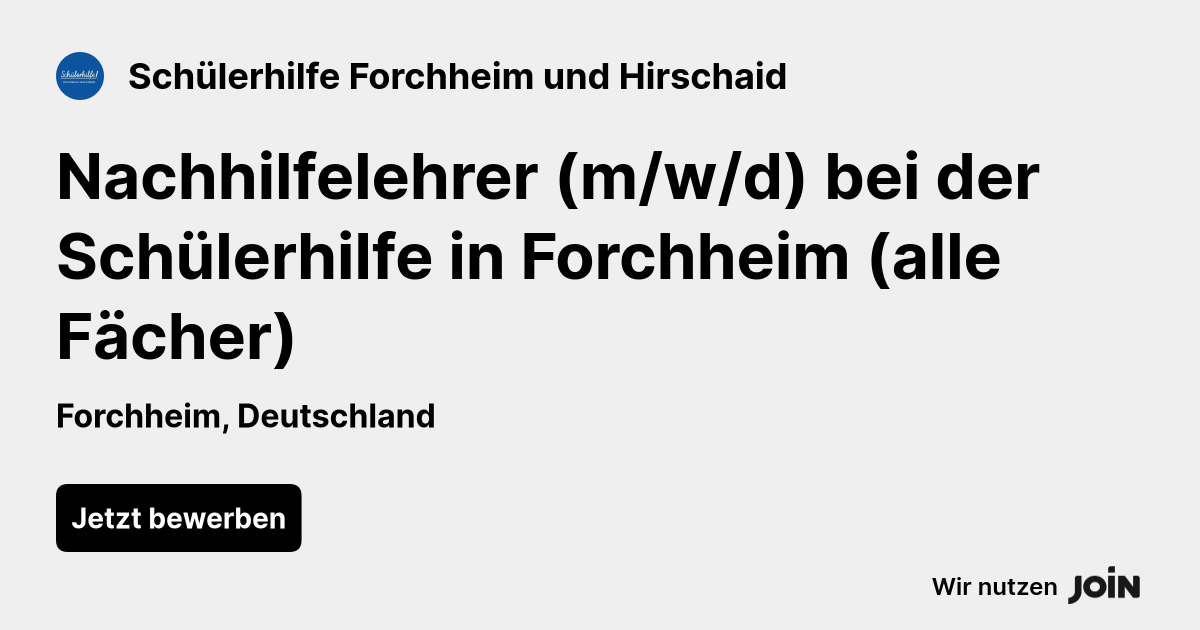 Schülerhilfe Forchheim und Hirschaid logo