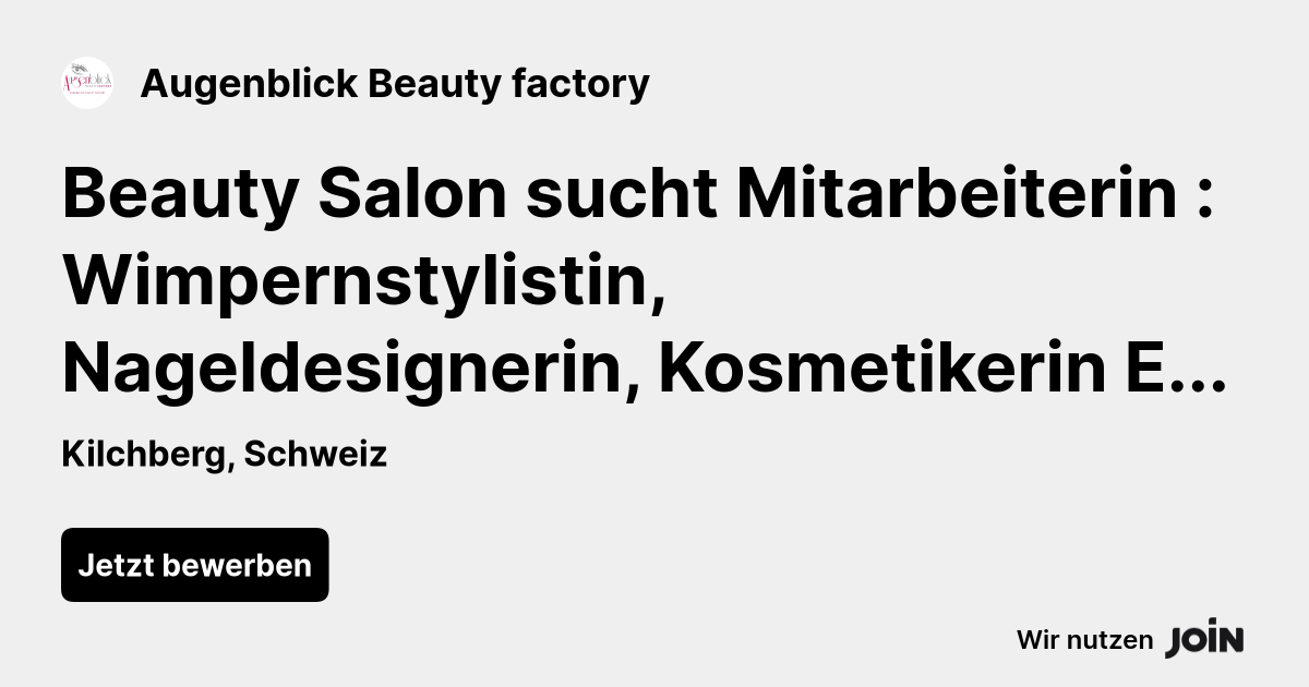 Augenblick Beauty factory logo