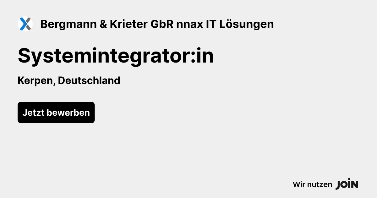 Bergmann & Krieter GbR nnax IT Lösungen logo