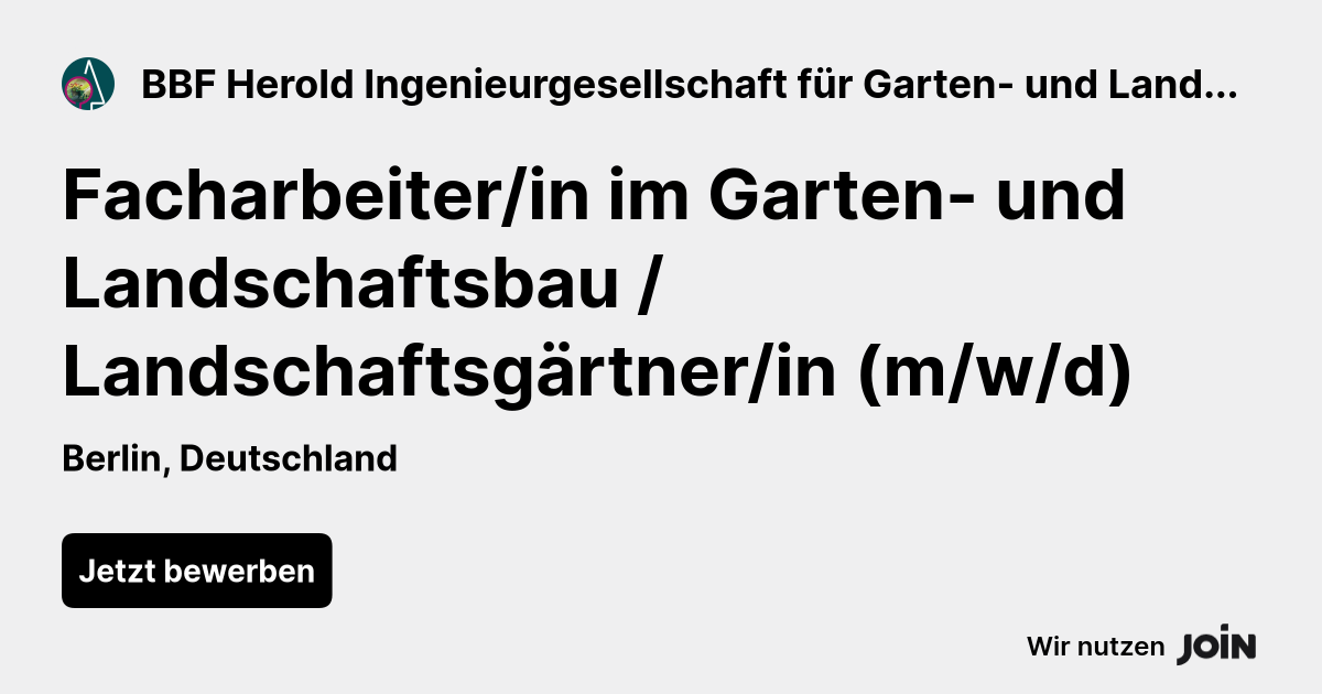 BBF Herold Ingenieurgesellschaft für Garten- und Landschaftsbau mbH logo