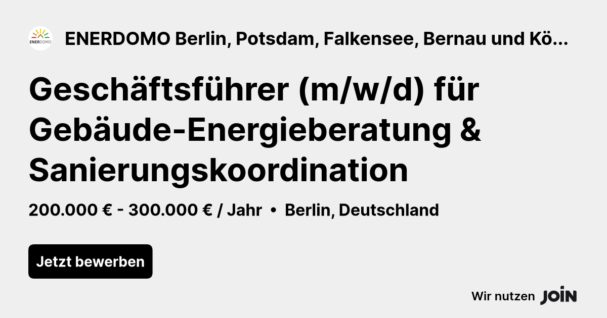 ENERDOMO Berlin, Potsdam, Falkensee, Bernau und Königs Wusterhausen logo
