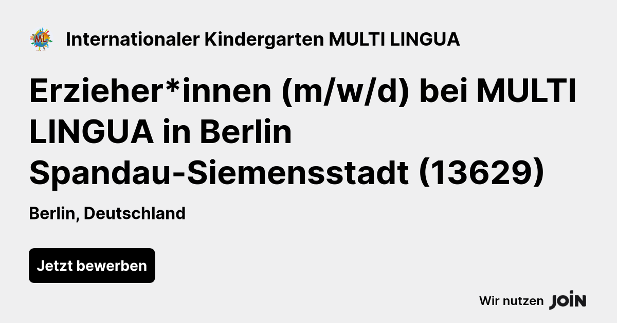 Internationaler Kindergarten MULTI LINGUA logo
