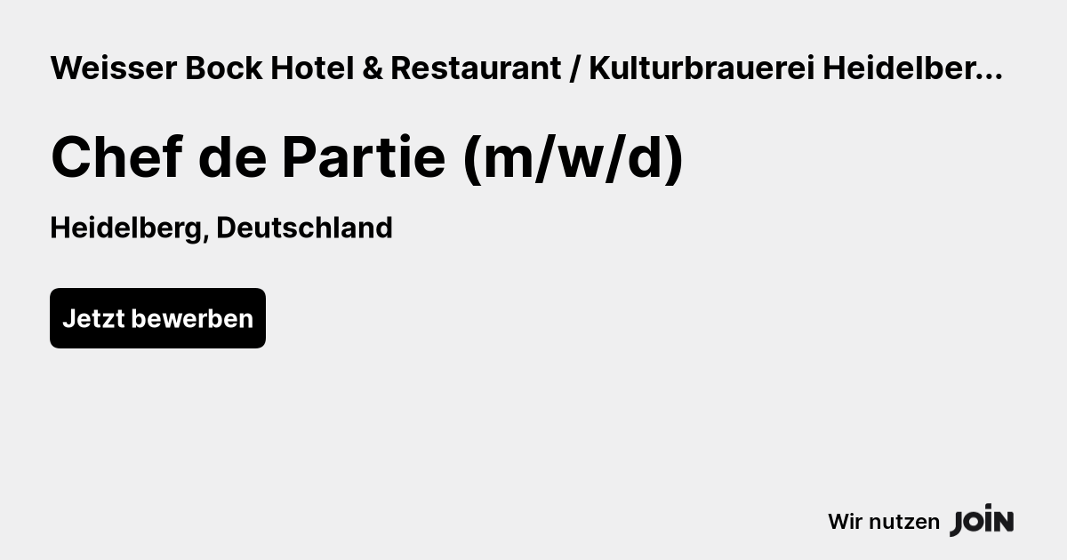 Weisser Bock Hotel & Restaurant / Kulturbrauerei Heidelberg AG logo
