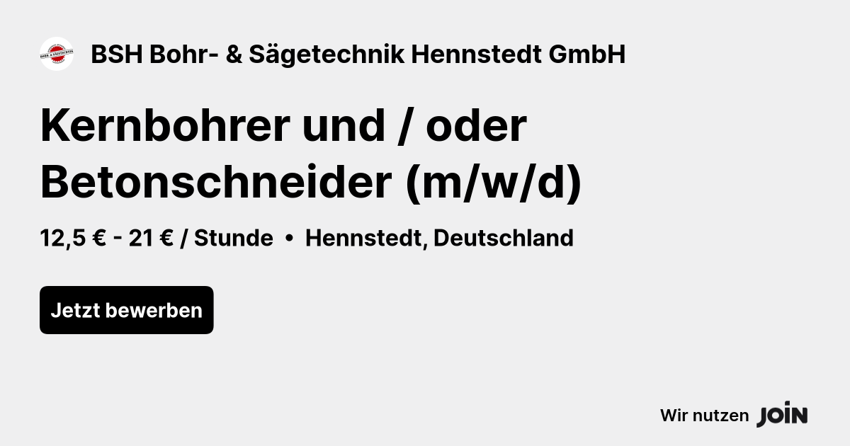 BSH Bohr- & Sägetechnik Hennstedt GmbH logo