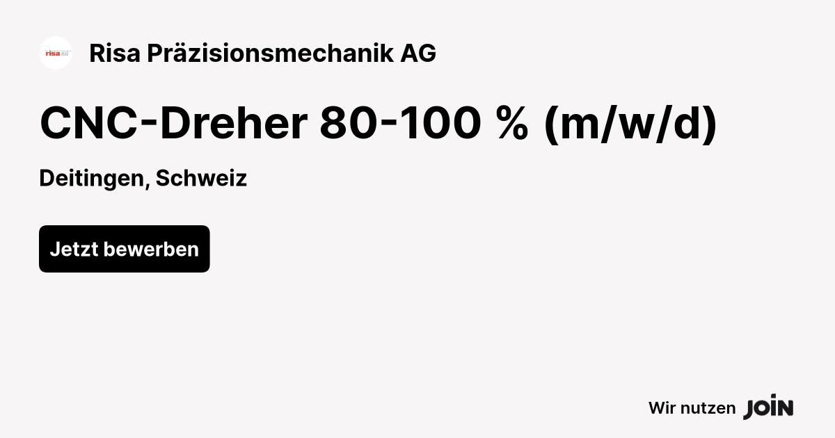 Risa Präzisionsmechanik AG logo