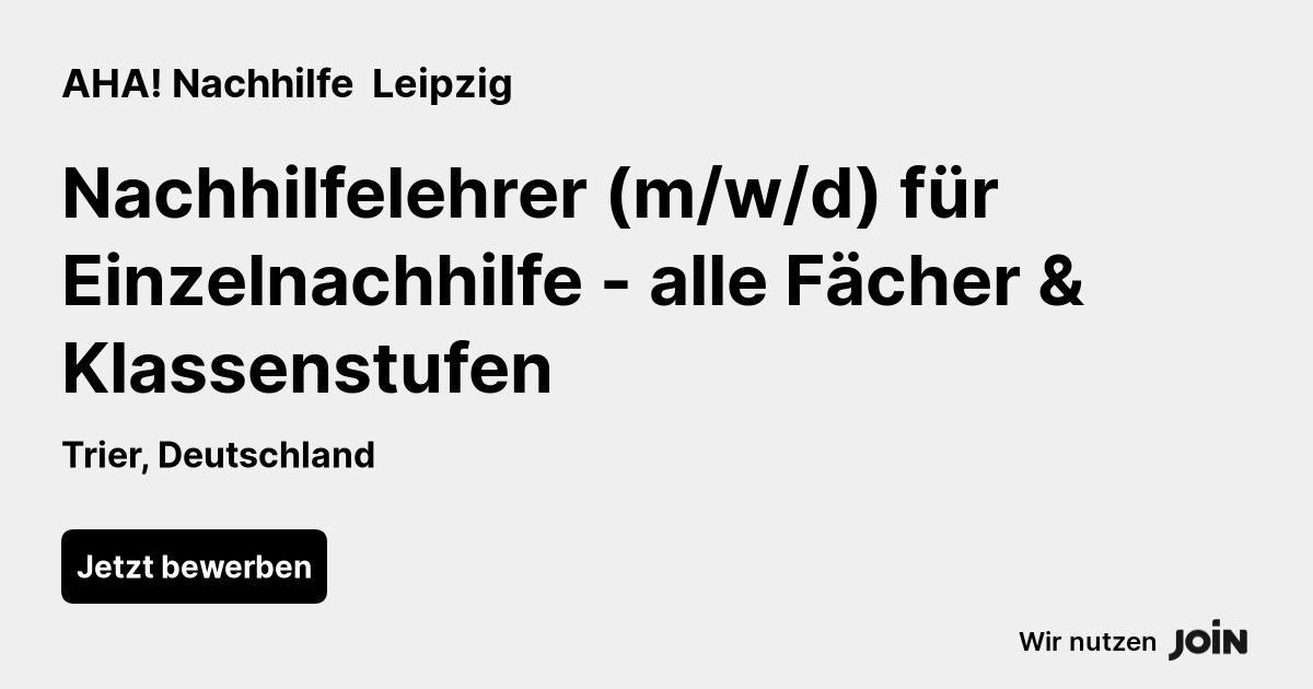 AHA! Nachhilfe  Leipzig logo