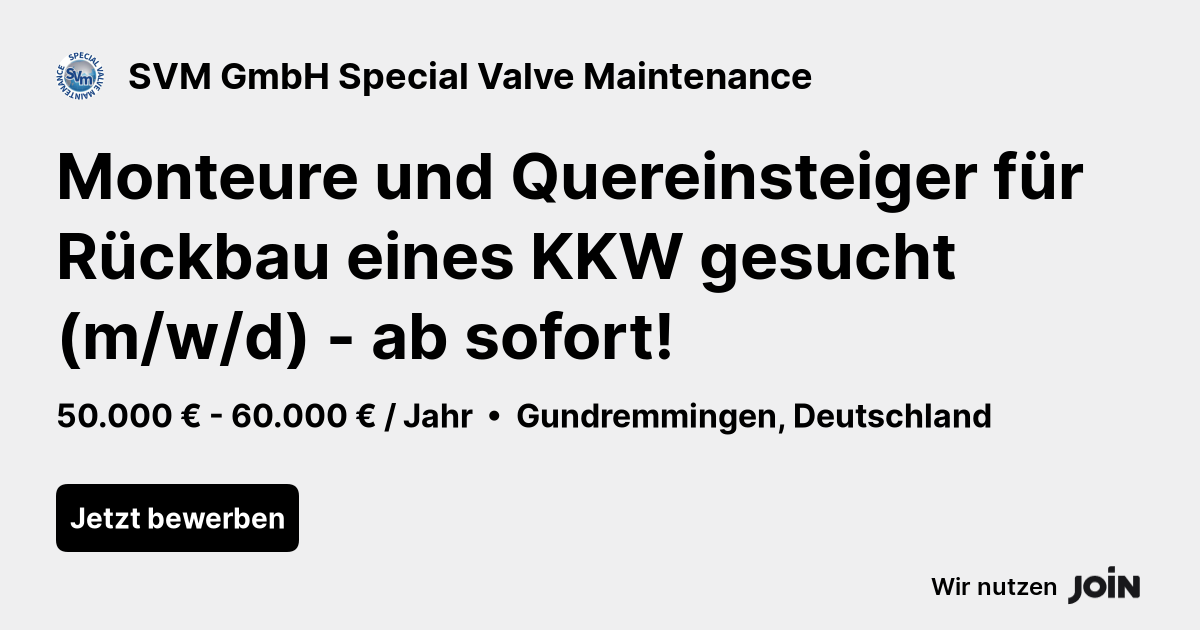 SVM GmbH Special Valve Maintenance logo