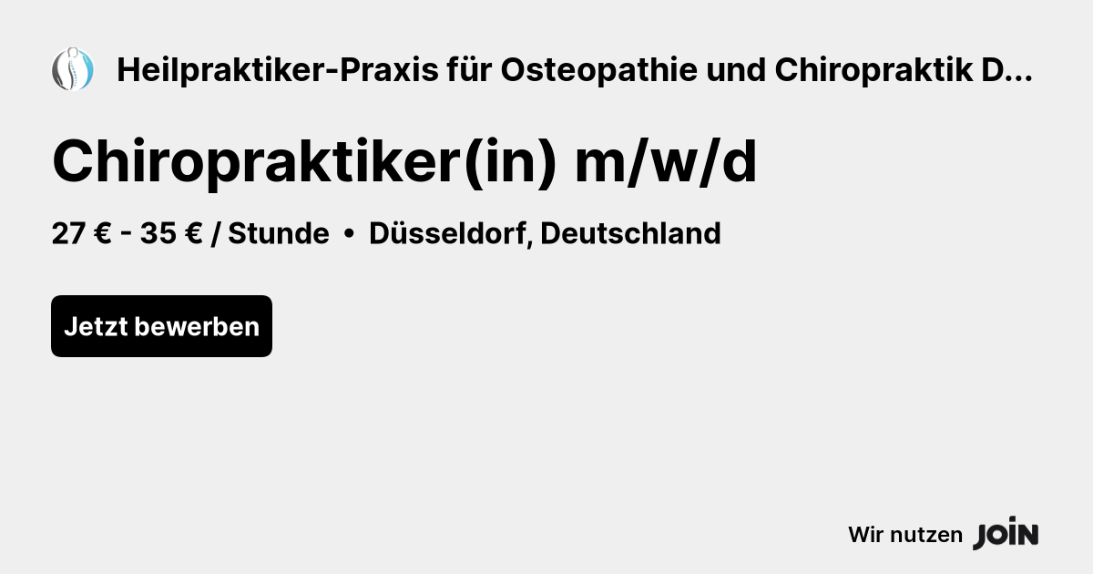 Heilpraktiker-Praxis für Osteopathie und Chiropraktik Düsseldorf logo