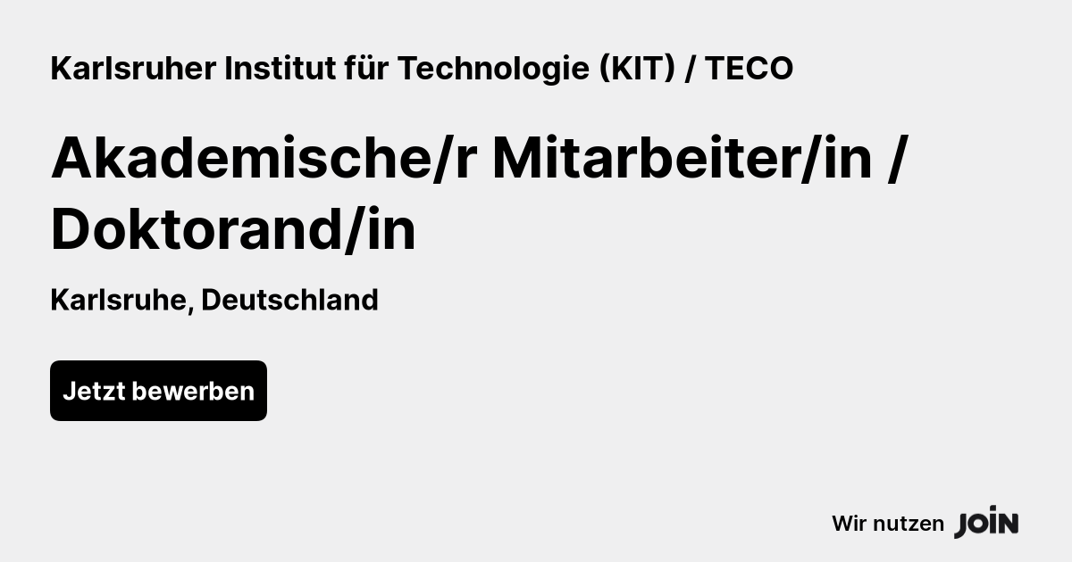 Karlsruher Institut für Technologie (KIT) / TECO logo