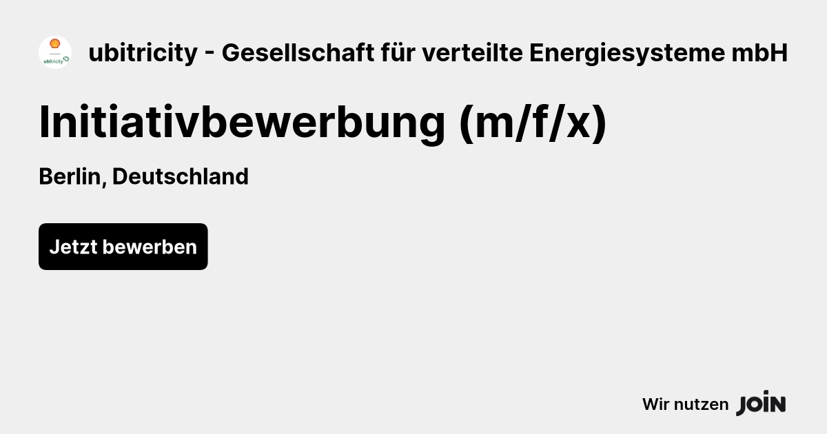 ubitricity - Gesellschaft für verteilte Energiesysteme mbH logo