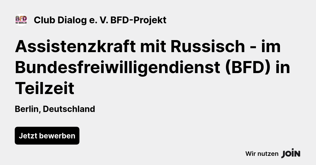 Club Dialog e. V. BFD-Projekt logo