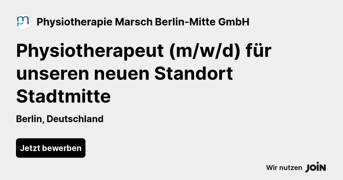 Physiotherapie Marsch Berlin-Mitte GmbH logo