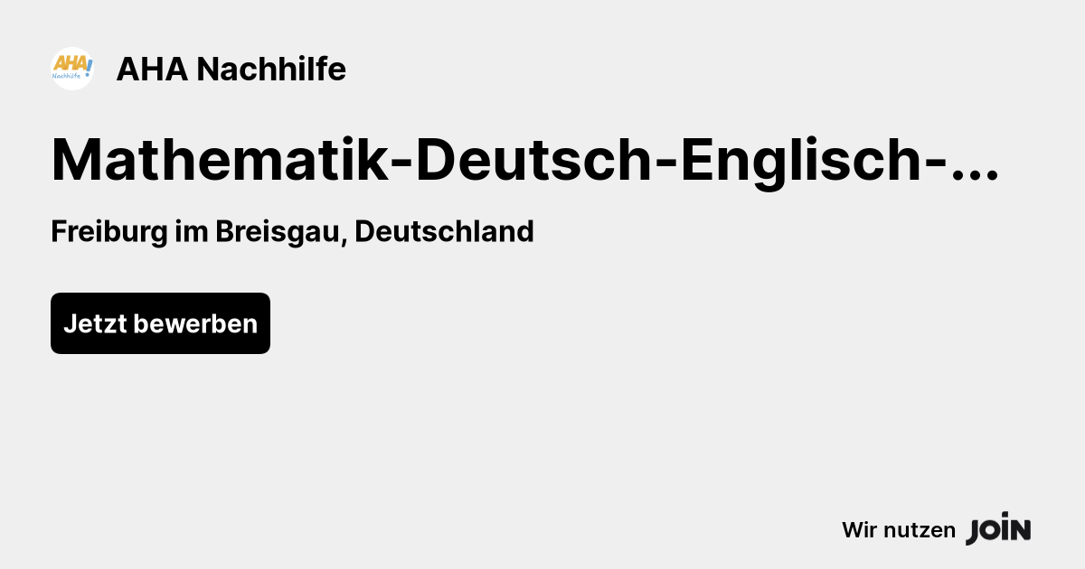 AHA Nachhilfe logo