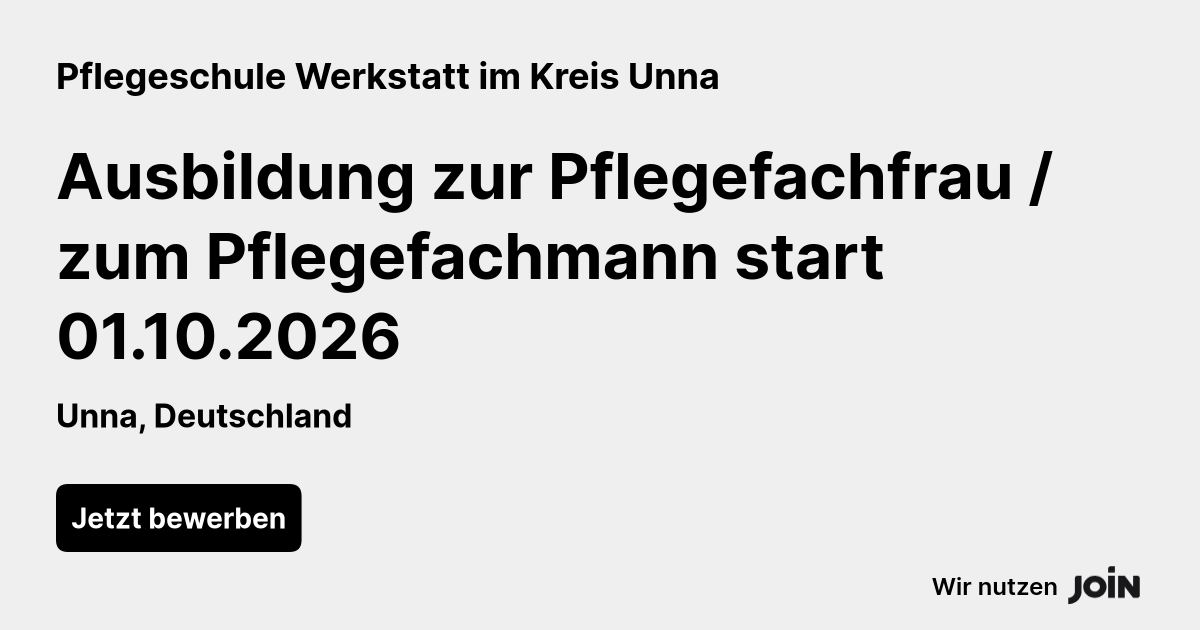 Pflegeschule Werkstatt im Kreis Unna logo