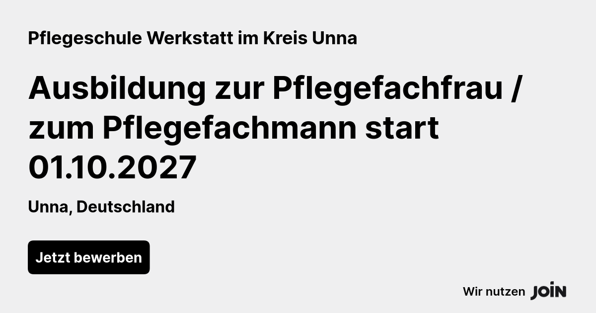 Pflegeschule Werkstatt im Kreis Unna logo