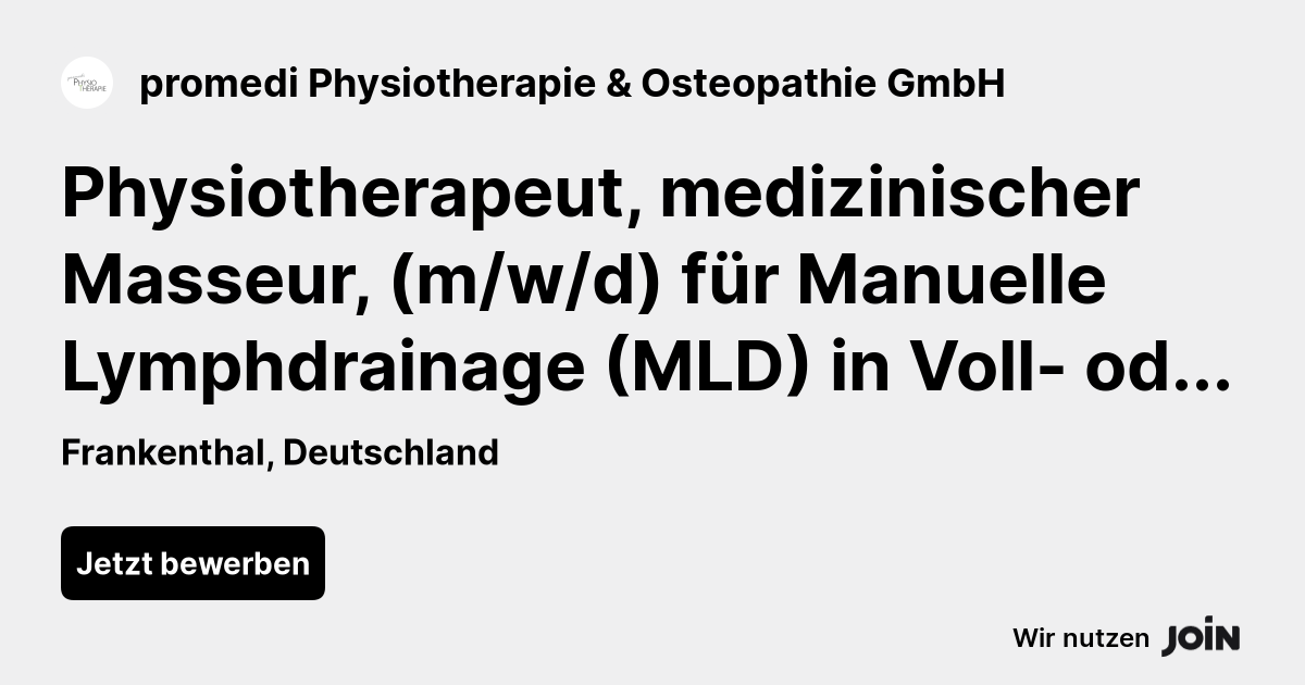 promedi Physiotherapie & Osteopathie GmbH logo