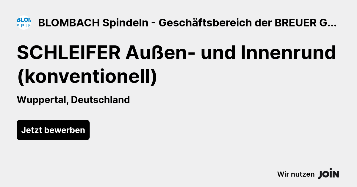 BLOMBACH Spindeln - Geschäftsbereich der BREUER GmbH & Co. KG logo