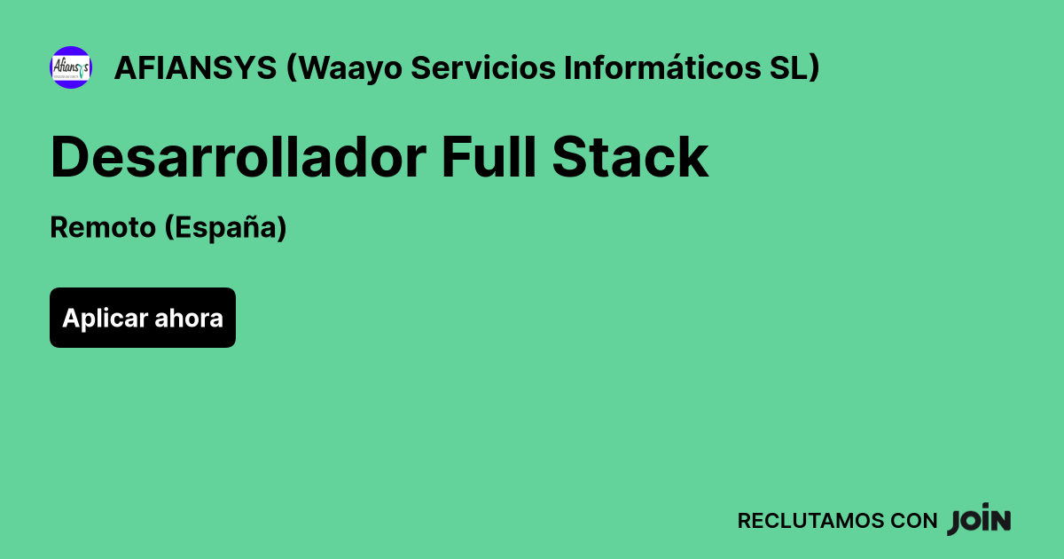 AFIANSYS (Waayo Servicios Informáticos SL) logo