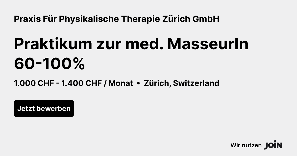 Praxis Für Physikalische Therapie Zürich GmbH logo