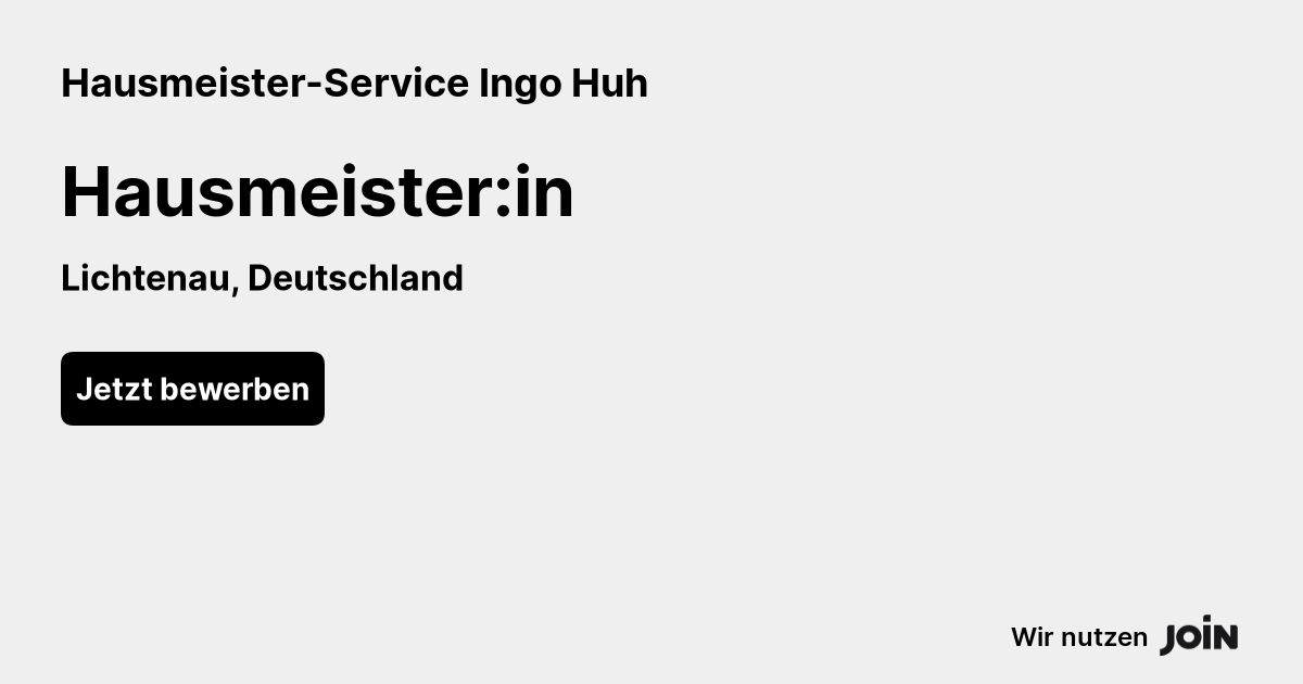 Hausmeister-Service Ingo Huh logo