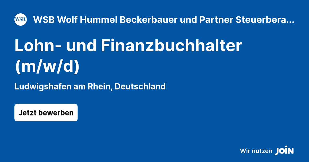 WSB Wolf Hummel Beckerbauer und Partner Steuerberatungsgesellschaft mbB logo