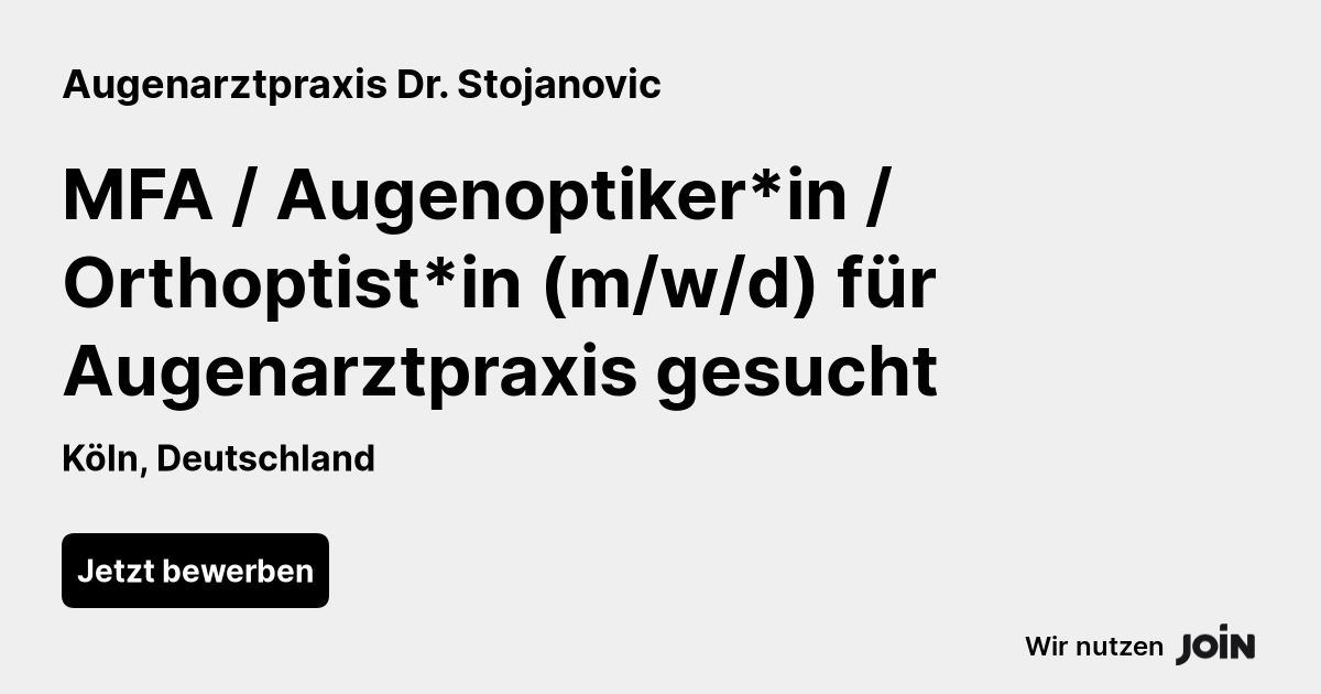 Augenarztpraxis Dr. Stojanovic logo