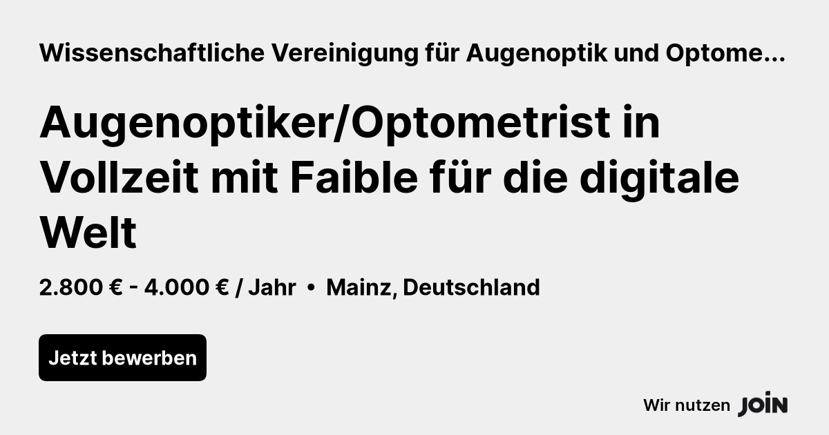 Wissenschaftliche Vereinigung für Augenoptik und Optometrie - WVAO logo