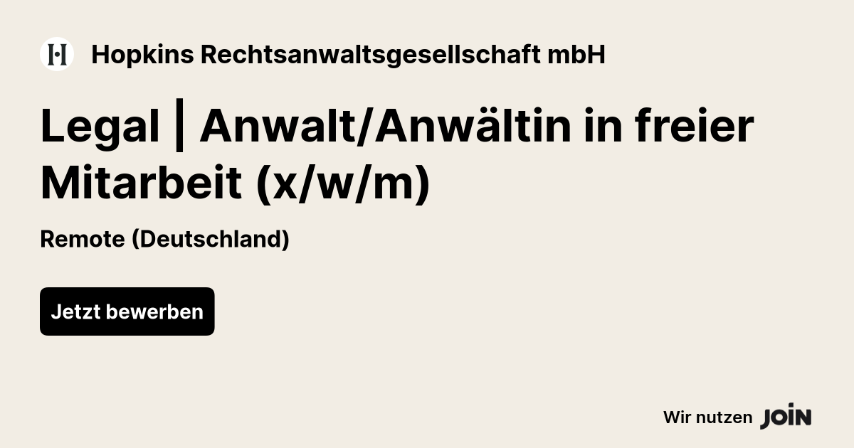 Hopkins Rechtsanwaltsgesellschaft mbH logo