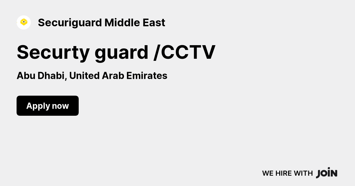 Securiguard Middle East (Abu Dhabi): Securty guard /CCTV