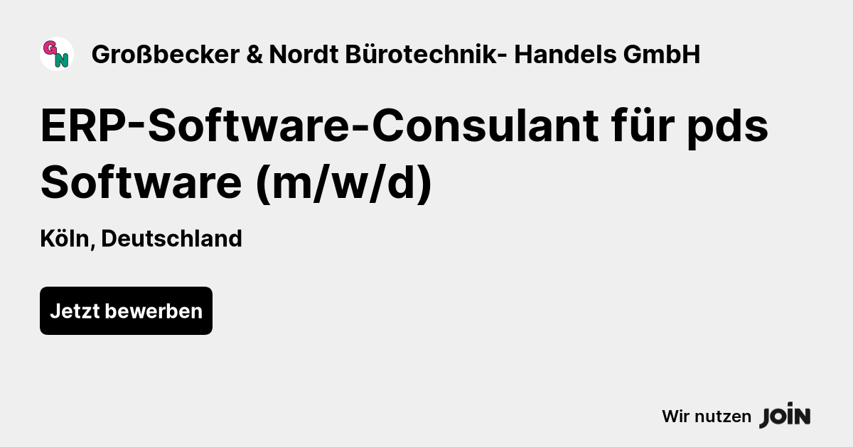 Grossbecker & Nordt Bürotechnik Handels Gmbh join.com