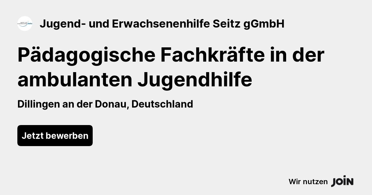 Jugend und Erwachsenenhilfe Seitz gGmbH (Dillingen an der Donau
