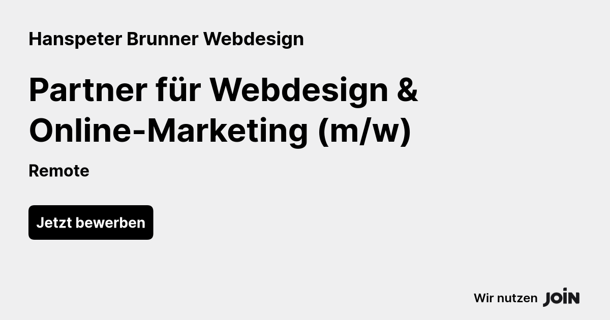 Hanspeter Brunner Webdesign logo