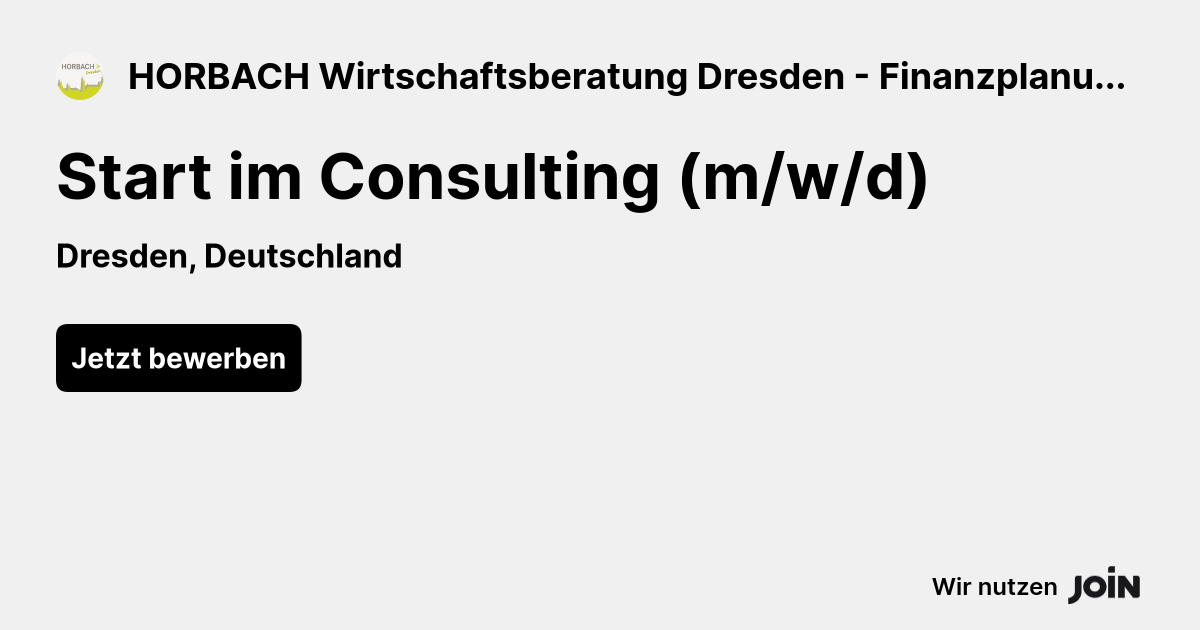 HORBACH Wirtschaftsberatung Dresden - Finanzplanung für Akademiker logo