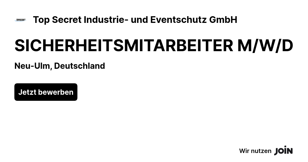 Top Secret Industrie- und Eventschutz GmbH logo